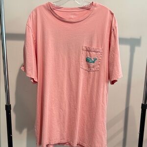 Vineyard Vines Coral Short Sleeve Tee with Pocket